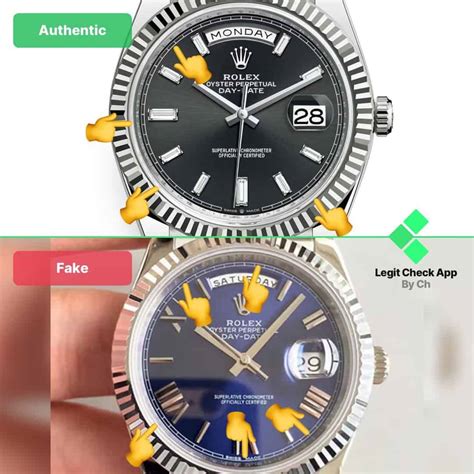 how to spot a fake rolex day date